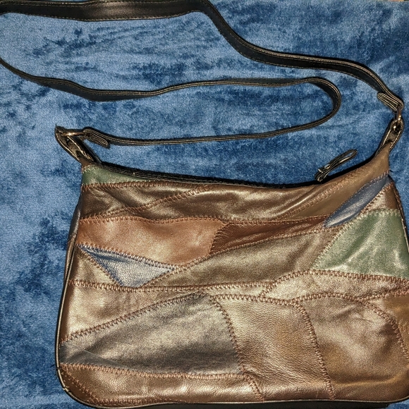 Vintage 90s patchwork woman's purse - Picture 6 of 12